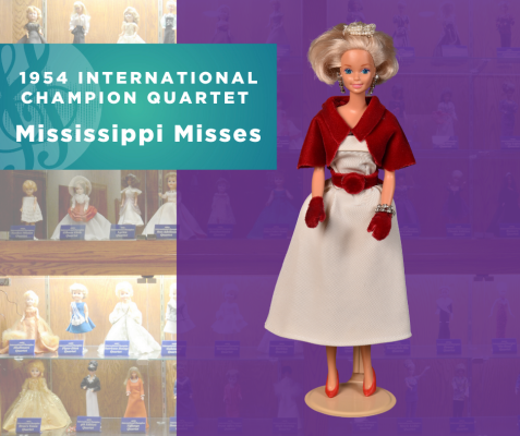 1954 Sweet Adelines International Champion Quartet Doll, Mississippi Misses