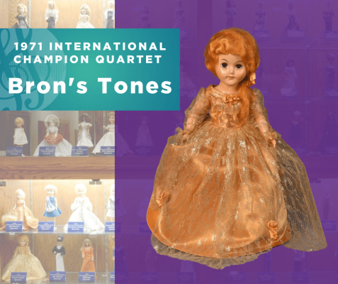 1971 Sweet Adelines International Champion Quartet doll, Bron's Tones