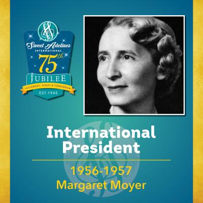 Sweet Adelines Past International President 1956-57 Margaret Moyer