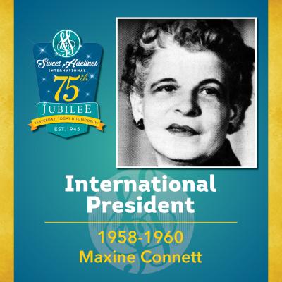 Sweet Adelines Past International President 1958-60 Maxine Connett 