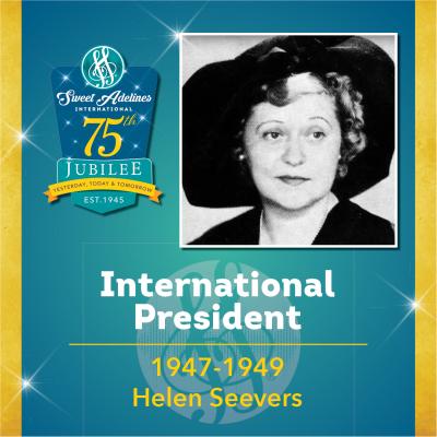 Sweet Adelines Past International President 1947-1949 Helen Seevers