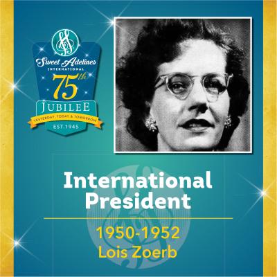 Sweet Adelines Past International President 1950-1952 Lois Zoerb