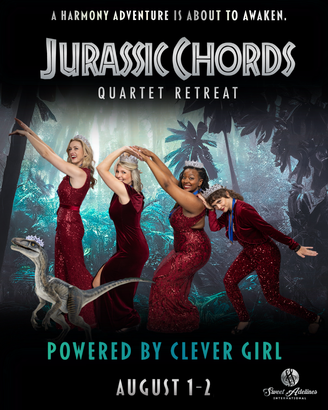 Jurassic Chords Quartet Retreat Poster