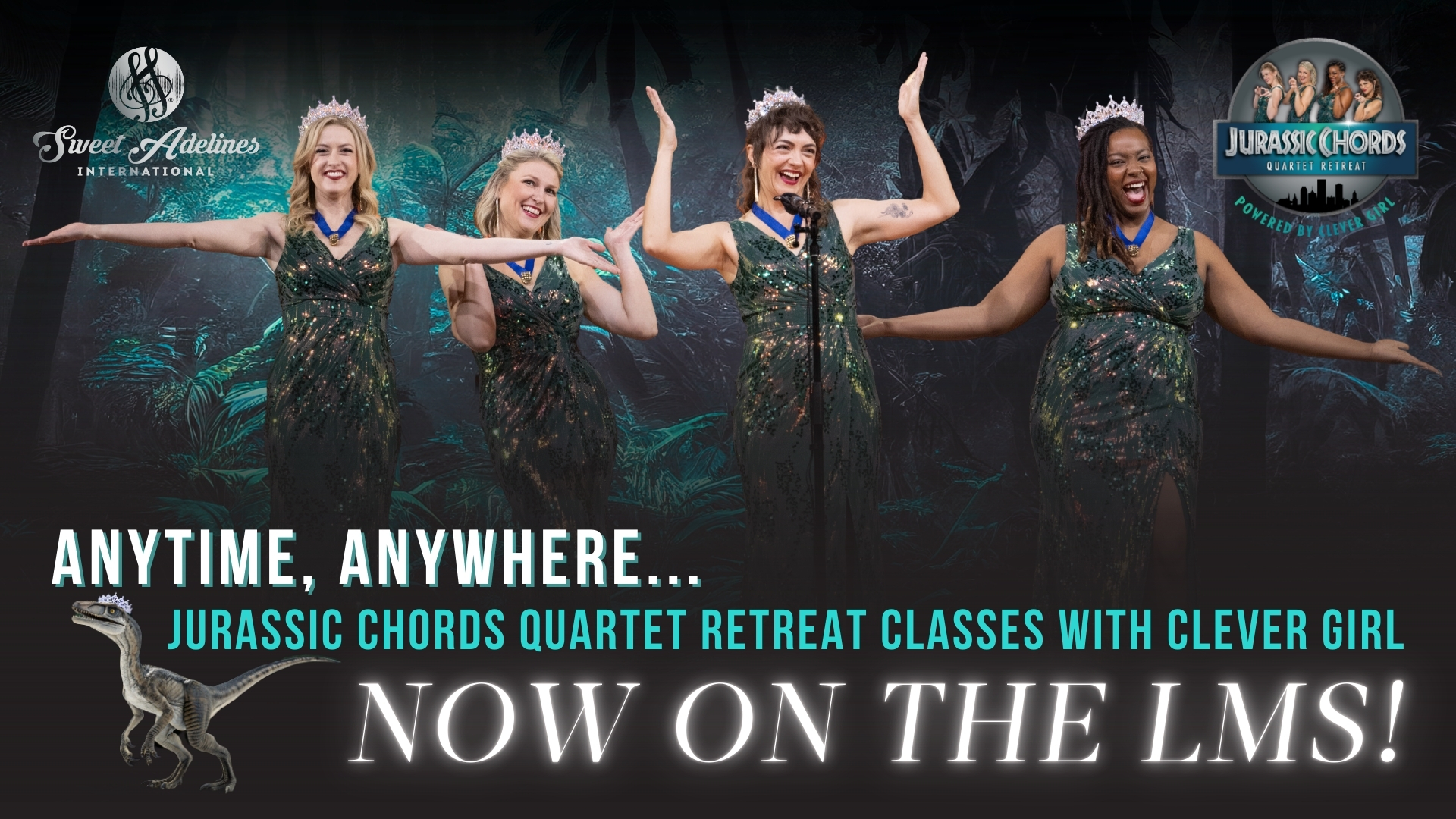 Jurassic Chords Clever Girl Quartet classes on the LMS