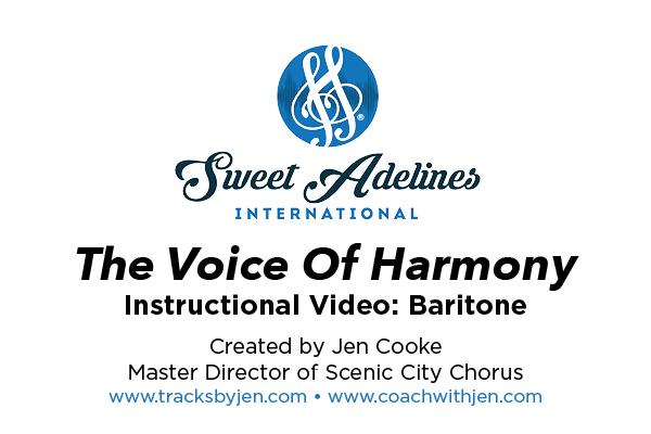 Jen Cooke The Voice Of Harmony Baritone Video