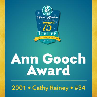 Cathy Rainey (#34), 2001 recipient of the Ann Gooch Award