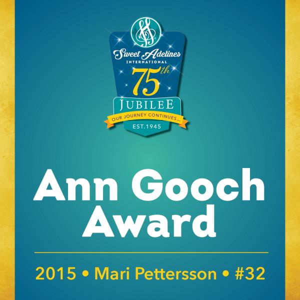 In recognition of...Mari Pettersson (#32), 2015 recipient of the Ann Gooch Award