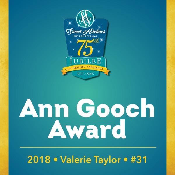 In recognition of...Valerie Taylor (#31), 2018 recipient of the Ann Gooch Award