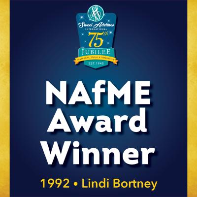 1992 National Association for Music Education (NAfME) Award recipient Lindi Bortney