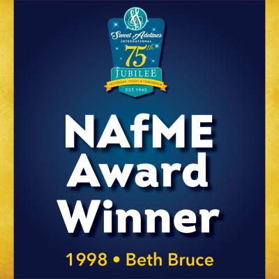 1998 National Association for Music Education (NAfME) Award recipient Beth Bruce.