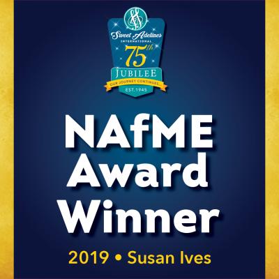 In appreciation of...2019 National Association for Music Education (NAfME) Award recipient Susan Ives. 