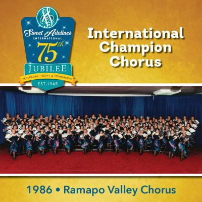 Ramapo Valley Chorus, 1986 Champions 