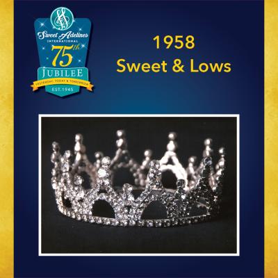 Take a closer look at the 1958 crown, worn by Sweet and Lows