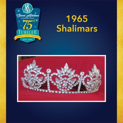 1965 crown, worn by Shalimars.