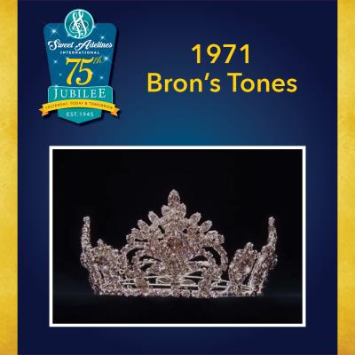 1971 crown, worn by Bron's Tones