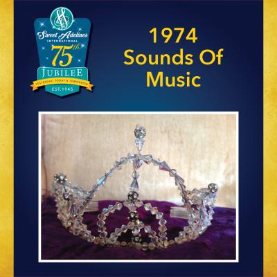  Take a closer look at the 1974 crown, worn by Sounds of Music.