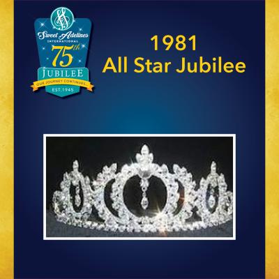 Take a closer look at the 1981 crown, worn by All Star Jubilee.