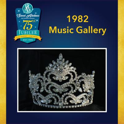 Take a closer look at the 1982 crown, worn by Music Gallery. 