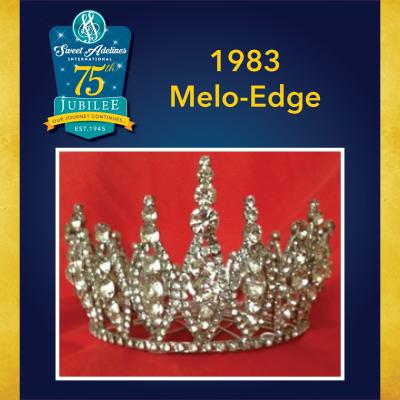 Take a closer look at the 1983 crown, worn by Melo-Edge.