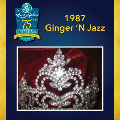 Take a closer look at the 1987 crown, worn by Ginger 'N Jazz.