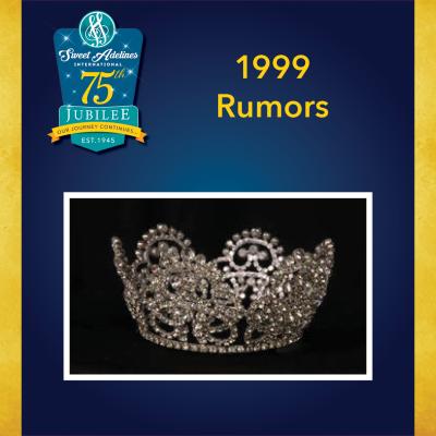 Take a closer look at the 1999 crown, worn by Rumors.