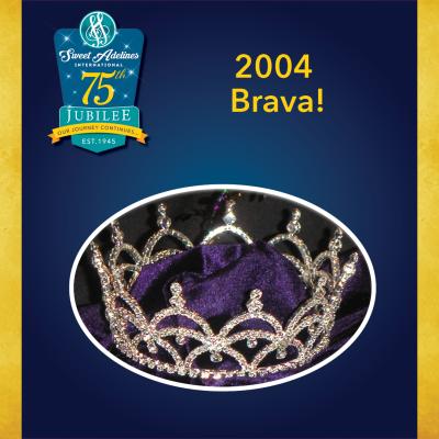 Take a closer look at the 2004 crown, worn by Brava!
