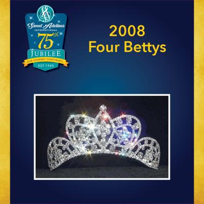Take a closer look at the 2008 crown, worn by Four Bettys.