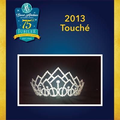 Take a closer look at the 2013 crown, worn by Touché!