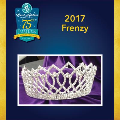 Take a closer look at the 2017 crown, worn by Frenzy!