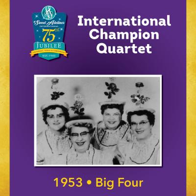 Big Four, 1953 Champion Quartet