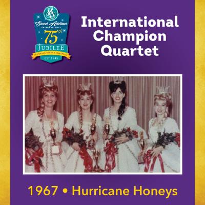 Hurricane Honeys, 1967 Champion Quartet 