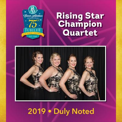 Duly Noted, 2019 Rising Star Champions